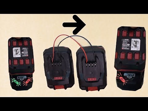 Parkside battery Not charging! Charger lights are flashing Green Red, Easy Repair!