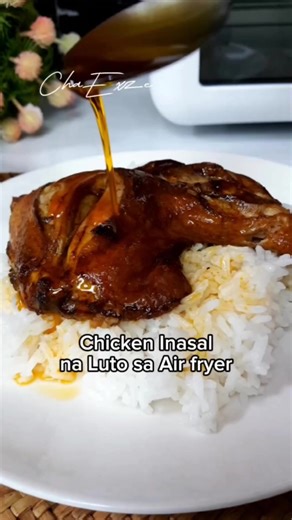 22K views · 239 reactions | Chicken Inasal na Luto sa Air Fryer Ingredients Chicken (leg quarter) 1/4 cup soy sauce 2 tbsp.vinegar 5 pcs.calamansi 5 cloves garlic 1 tbsp.minced ginger Pepper powder 2 tbsp.chicken oil Air fry for 30 minutes in 200°C #fyp #chickeninasalrecipe #chickenrecipes #fbreelsfypシ゚viral | ChaExze Sandoval | Facebook