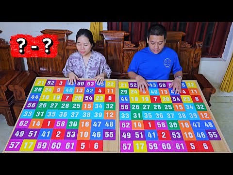 🧠🧠🧠Numpuz 8x8 Number and Color Puzzle Game, IQ Training Game 🔥 Level 01