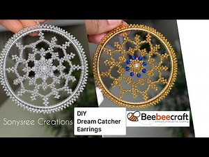 How to make Beaded Dream Catcher || Beebeecraft Tutorial