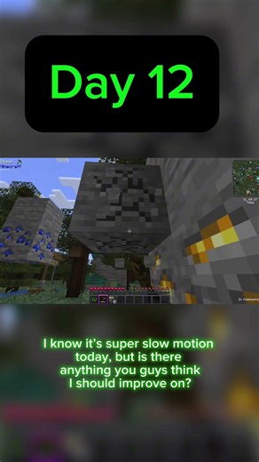 Breaking ONE Block Per Day in Better Minecraft Hardcore - Day 12 #minecraftchallenge