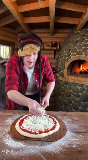 Dak makes OFF-GRID WOOD OVEN PIZZA… and chaos IMMEDIATELY starts 😂🔥🍕 #funny #shorts