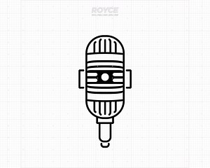 Vintage Podcast Mic Clipart, Vector Cut Files (svg, Png, Dxf, Pdf, Eps) - Etsy