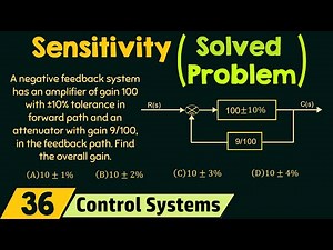 Sensitivity of Control System (Solved Problem) Video Lecture | Crash Course for GATE ECE (English) - Electronics and Communication Engineering (ECE)