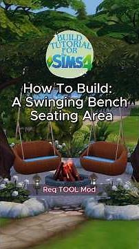 How to Build a Swinging Bench Seating Area 🌿✨| The Sims 4