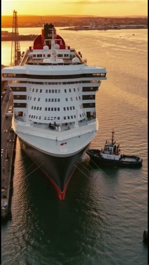 Tugboat Crashes into Cruise Liner — Caught on Camera 🚢 🚨 😱 #cruiseship #crash