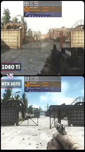 GTX 1080 Ti vs RTX 3070 | Benchmark #Shorts