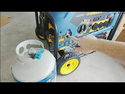New Firman T07571 Generator Oil Fill and Startup Using LPG / Propane