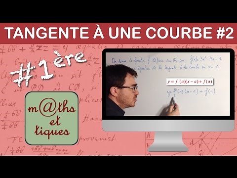 Determine an equation of the tangent to a curve - First