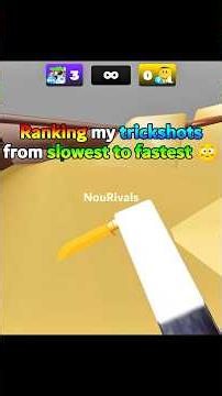 RANKING my Trickshots from FASTEST to SLOWEST #roblox #rivals