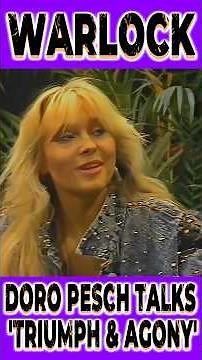 DORO PESCH of WARLOCK talks 'Triumph & Agony'! #doroshorts