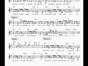 Gracias Cristo - (Jesus, Thank You) - Sovereign Grace Worship - Partitura