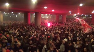 Great footage of the entrada before Ajax - Copenhagen! Credits: YouTube Channel: Red & White support | Football Ultras