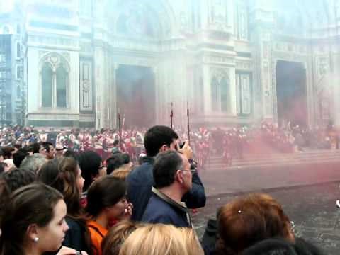 Explosion of the Cart - Florence Easter celebration finale