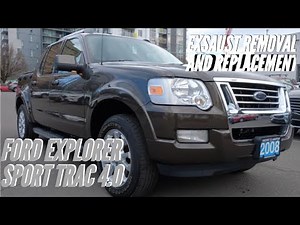 Ford Explorer/sport trac 4.0 exhaust removal and replacement how to video includes problems