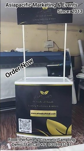 Food, Perfume & Cosmetic Sampling Demo Stall | Promotional Canopy Tent for Product Marketing Stall