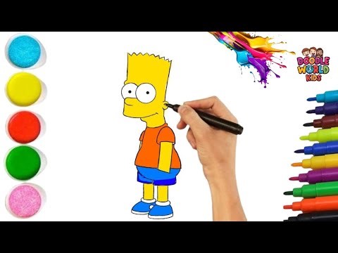 How to Draw The Simpsons Family 👨‍👩‍👧‍👦 | Easy Drawing for Kids | Step by Step | Doodle World Kids