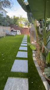 The new pavers and artificial turf transformed this backyard. #pavers #turf #artificialturf #alumawood #patiocover #OutdoorLiving #homeremodeling | Pafford Homes | Facebook