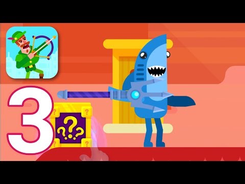 Bowmasters Gameplay Walkthrough Part 2 - Shark | Android & iOS | nexGameplay 