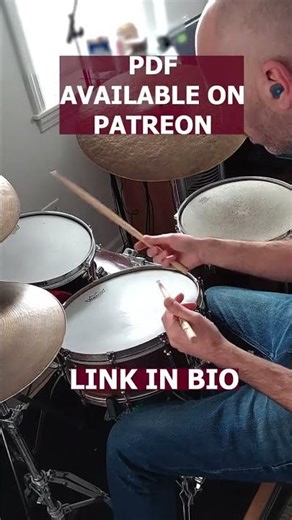Drum Lesson! 32nd Note Double Stroke Fill! PDF on PATREON!! LINK IN BIO!