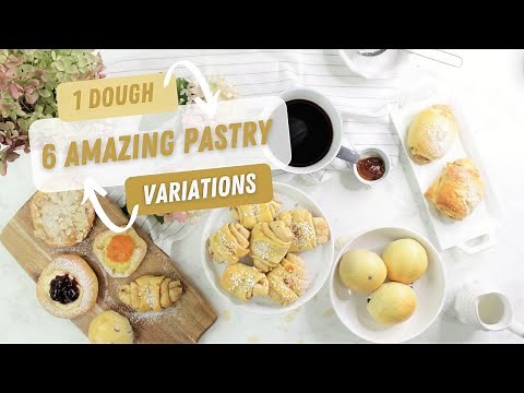 Authentic German - Pastry 1 Dough - 6 Delicious Pastry Variations Just Like From A German Bakery