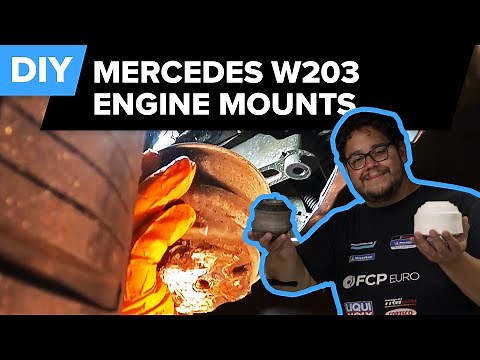 Mercedes C280 Engine Mount Replacement DIY (2006-2007 Mercedes-Benz W203 4Matic C280, W211 E350)