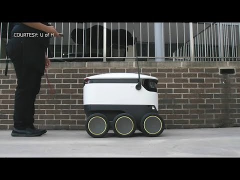 University of Houston rolls out robotic food delivery