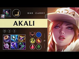 Akali Carry vs Yasuo - EUW Grandmaster Patch 25.22