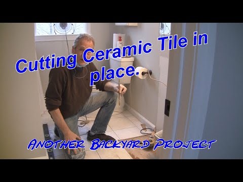 Cutting Ceramic tile in place