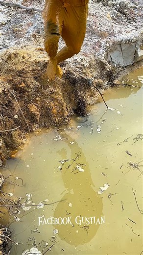 6.7K views · 65 reactions | wow!!! panning for hundreds to millions of gold grains in the mining pit #goldmine #goldprospecting #goldprospector #panninggold #lookingforgold #huntinggold | Gustian Gus Tian | Facebook