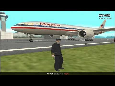 Boeing 777-200 GTA San Andreas Mod.