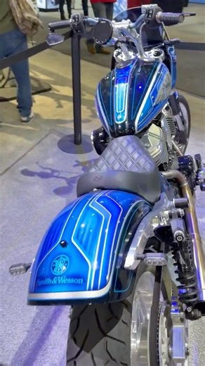 A bold 2025 custom motorcycle by Kraus Motor Co., partnered with Smith & Wesson.” #shotshow2026