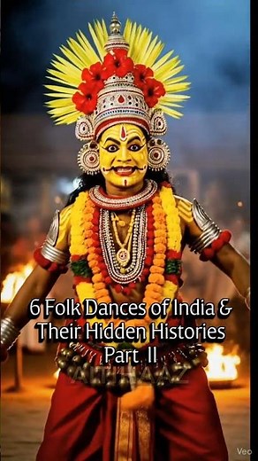 Unseen Folk Dances of India 🇮🇳 | Bhoot Kola, Hojagiri, Theyyam & More #folkdance #historyshorts
