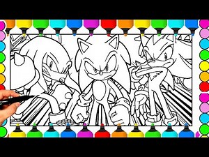 Sonic team Coloring Pages NEW Coloring and Draw Sonic Coloring Compilation 1156