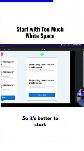 Start with too much white space 🤯