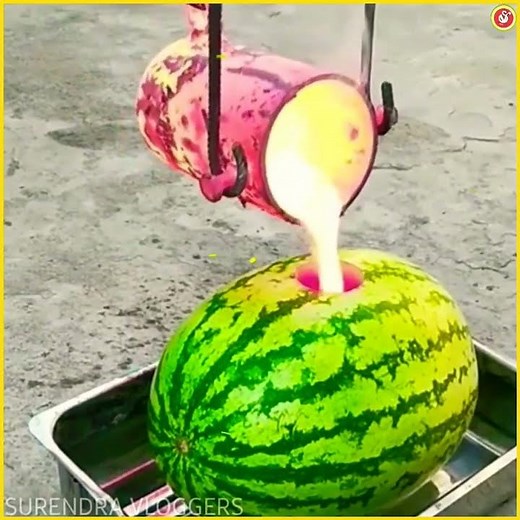 ಕನ್ನಡ CRAZY FACTS | LAVA vs WATERMELON | Experiment Videos in kannada #factsinkannada #shorts 119