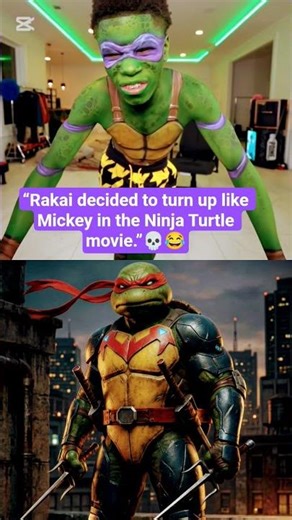 “Rakai decided to turn up like Mickey in the Ninja Turtle movie.”💀😂. ‪@2xrakai‬ #rakaiclips