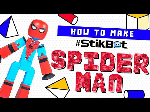 🎨✂️CRAFT BUZZ! 1: How to Make Stikbot Spider-Man✂️🎨