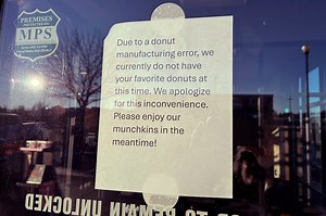 Doughnut drought leaves hole at hundreds of U.S. Dunkin' locations