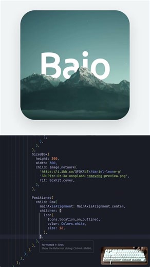 Flutter Parallax Effect | Weather Widget | UI UX Dart #coding #flutter #dart #tutorial