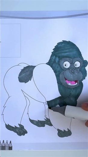 Cute Monkey Coloring for Kids 🌈🐒