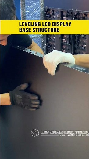 Essential Base Leveling for Large Scale LED Display Installation