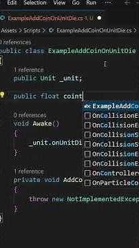 tutorial unity: event