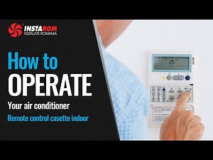 How to operate your air conditioner | Remote control LG inverter Cassette indoor unit