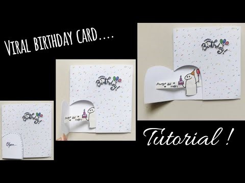 Pop up birthday card tutorial | Surprise birthday card making | Birthday pop up card | Card making