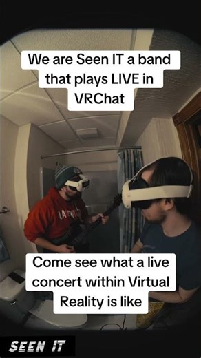 Come see a band perform LIVE within Virtual Reality! #vrchat #liveperformance #vrchatcommunity #vrc
