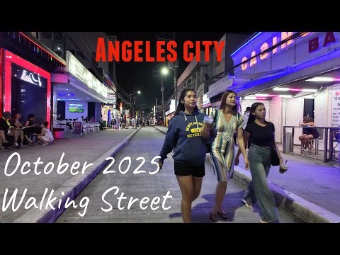 Walking Street Angeles City in October 2025