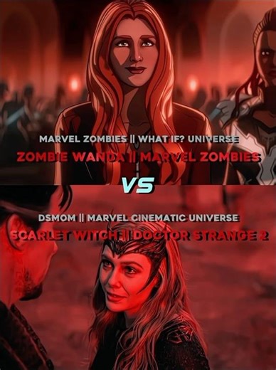 Scarlet Witch vs Zombie Wanda #marvel #shorts #fyp