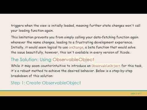 How to Reload Async Call on View State Update in SwiftUI