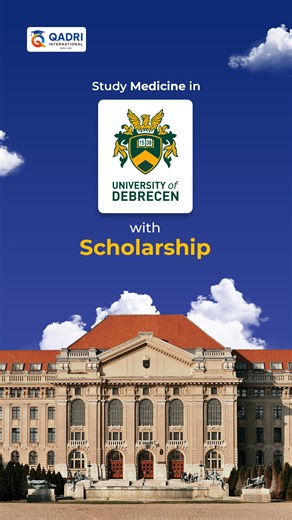 Studying Medicine abroad is now more achievable than ever. With scholarships offered by both the Hungarian Government and the University of Debrecen, students can significantly reduce their financial burden and pursue their dream with confidence. If you want clarity on eligibility, benefits, and the full application process — Qadri International is here to guide you every step of the way. 📩 Contact us today for complete details: www.qadri-international.com #QadriInternational #StudyAbroad #Medi